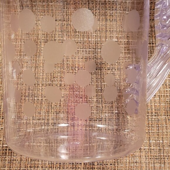 The Pampered Chef Pitcher Quick Stir 2 Quart Polka Dot Pattern Retired 2272 - Picture 9 of 12
